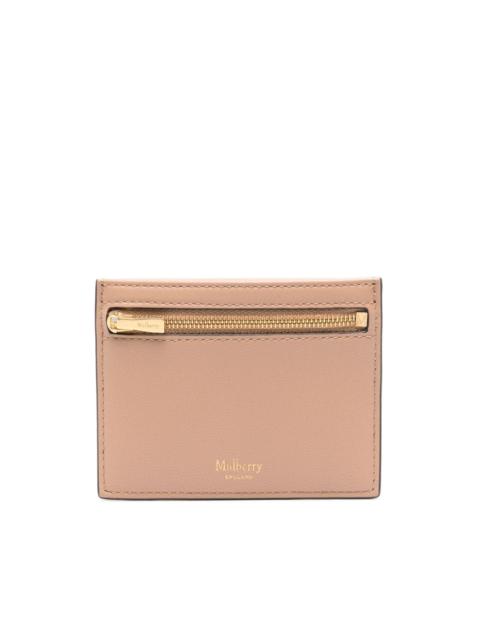 Mulberry zipped leather cardholder