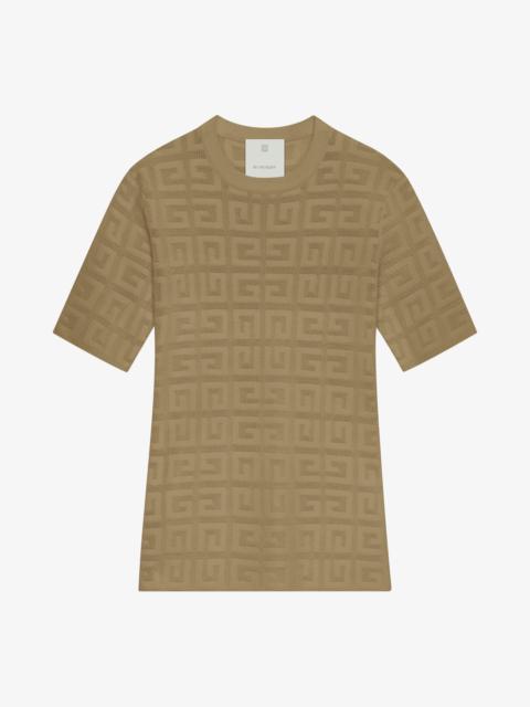 Givenchy SWEATER IN 4G JACQUARD WITH SHORT SLEEVES