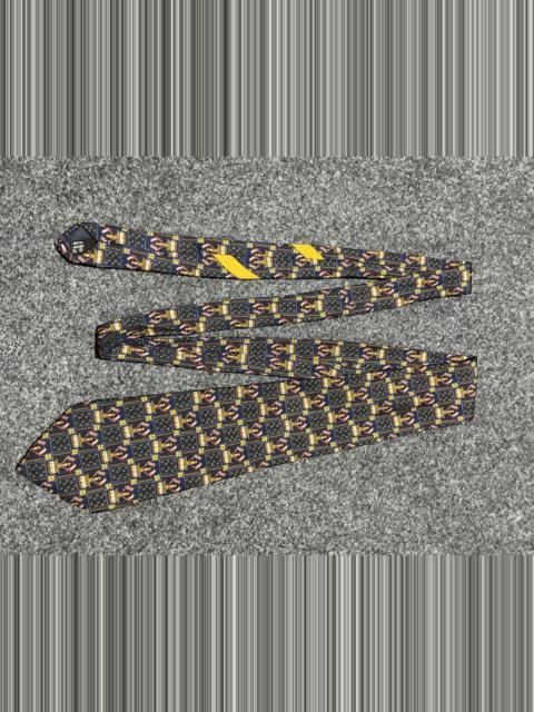 FERRAGAMO Vintage 90s Salvatore Ferragamo Silk Tie Bearer Soldier