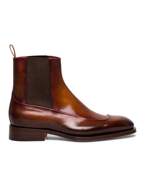 Leather chelsea boot