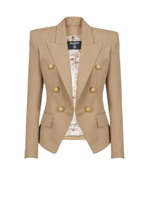 6-button cotton jacket