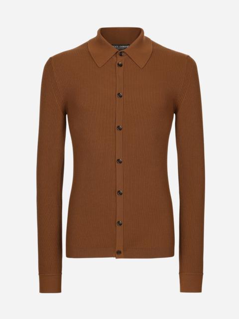 Dolce & Gabbana Faux fisherman’s rib shirt