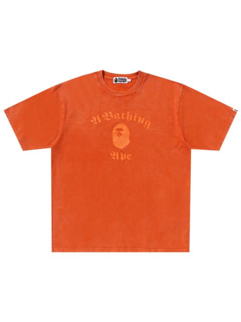 BAPE A Bathing Ape Overdye Relaxed Fit Tee 'Orange'