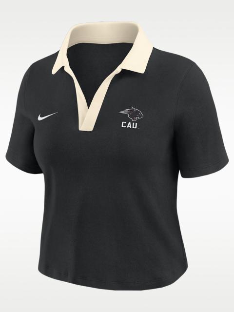 Nike Nike College (Clark Atlanta University) Women's Short-Sleeve Polo Crop Top
