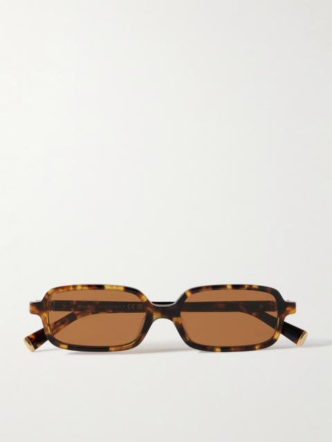 Miu Miu Rectangular-frame Tortoiseshell Acetate Sunglasses