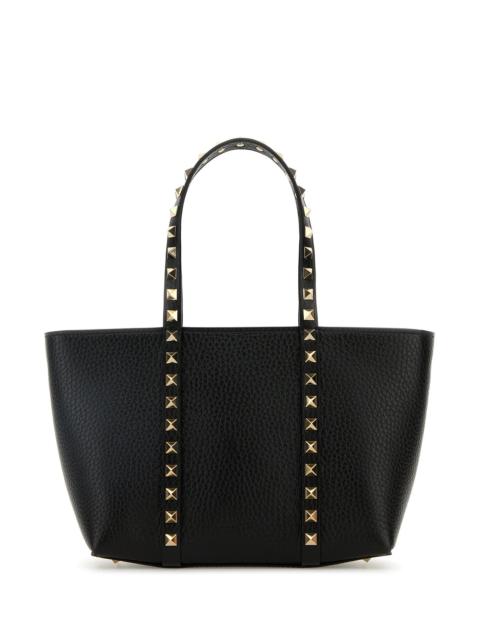 Valentino Black leather medium Rockstud handbag
