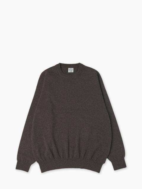 orSlow ORSLOW SIMPLE CREWNECK WOOL SWEATER BROWN
