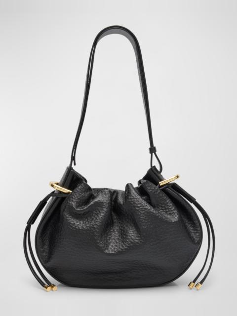 Tilda Ruched Leather Crossbody Bag