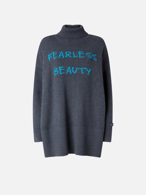 PINKO FEARLESS BEAUTY LONG WOOL SWEATER