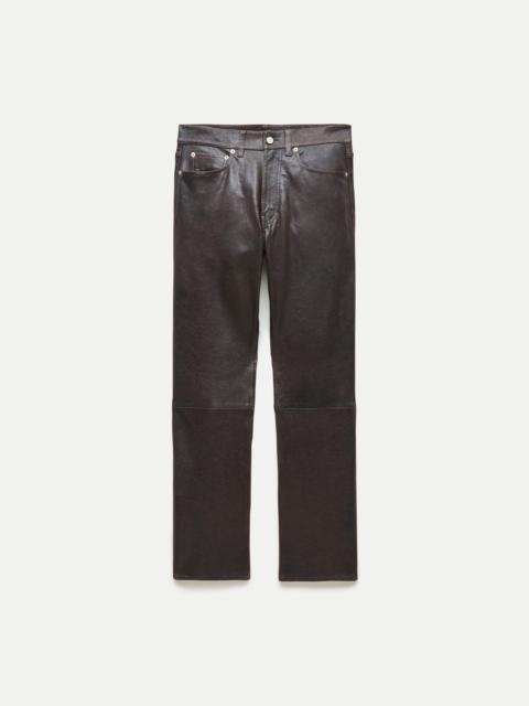J.CREW Jesse relaxed-straight pant in leather