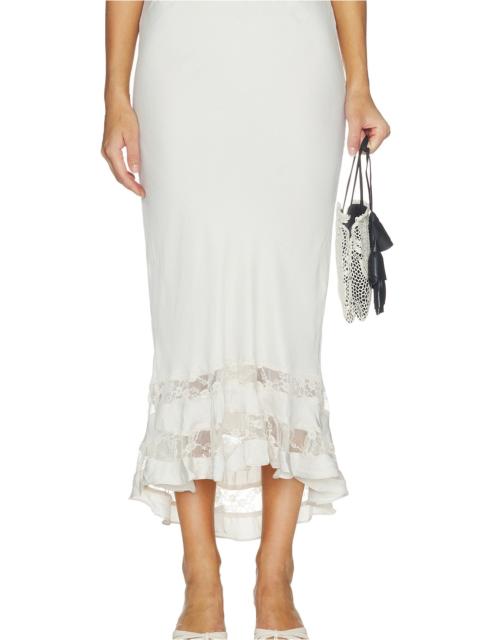 FREE PEOPLE Long Lost Lover Slip Skirt