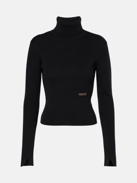 PATOU Logo turtleneck sweater