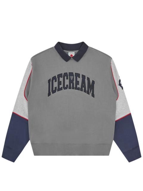 ICECREAM COLLARED WARM-UP SWEATSHIRT
