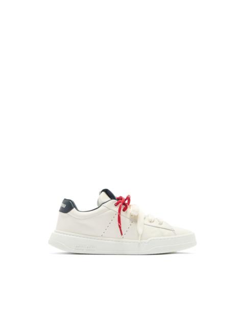 Miu Miu logo-print leather sneakers