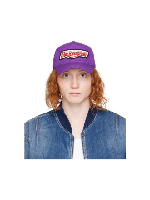 Purple Basket Baseball Cap