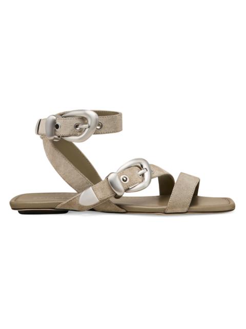 Stuart Weitzman Women's Maven Suede Sandals - Smokey Taupe