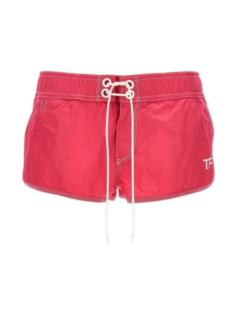 TOM FORD Logo Nylon Shorts