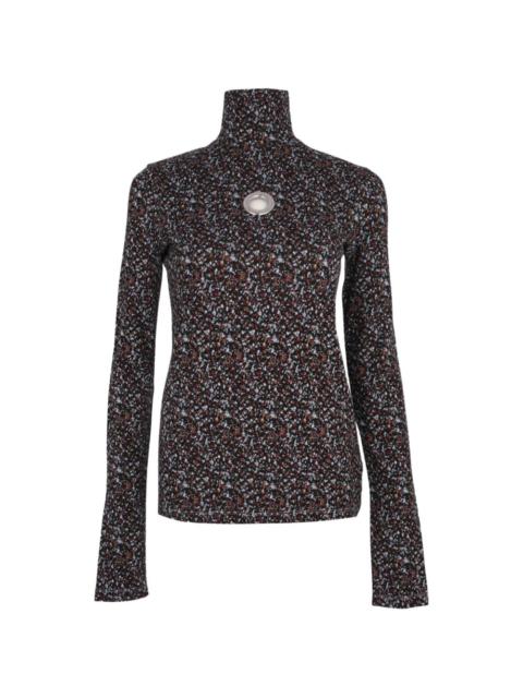 rabanne long-sleeved top