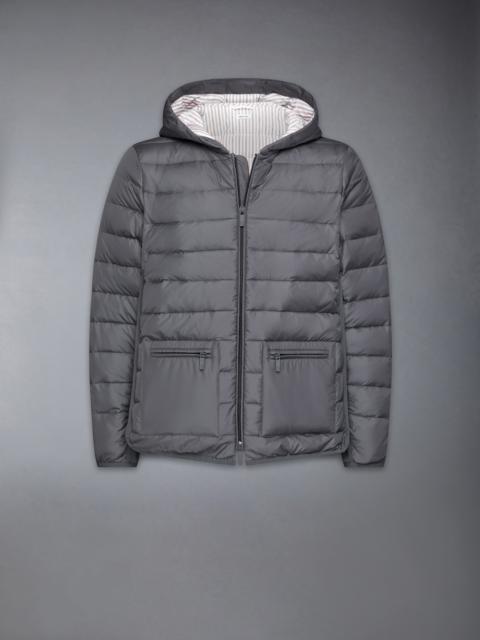 Thom Browne ULTRA LIGHT NYLON DOWN FILL HOOD JACKET | REVERSIBLE