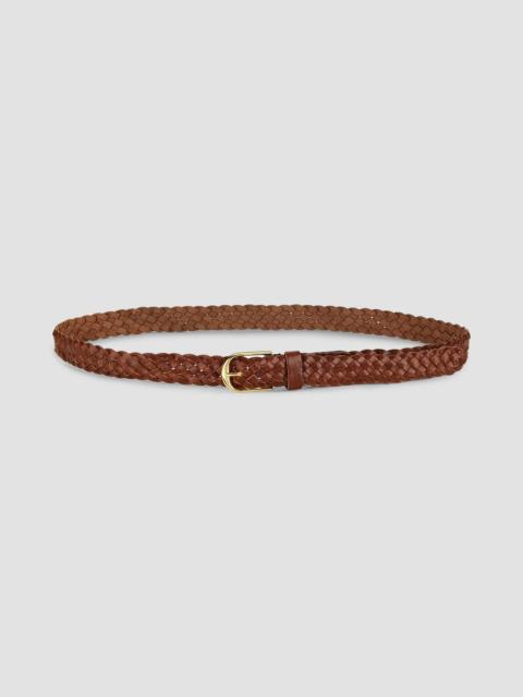 NILI LOTAN Women's Jane Braided Leather Belt - Espresso