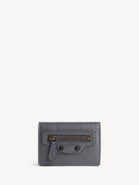 BALENCIAGA Women's Le City Mini Wallet in Volcanic Rock