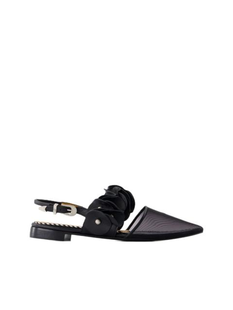 TOGA PULLA leather ballerina shoes