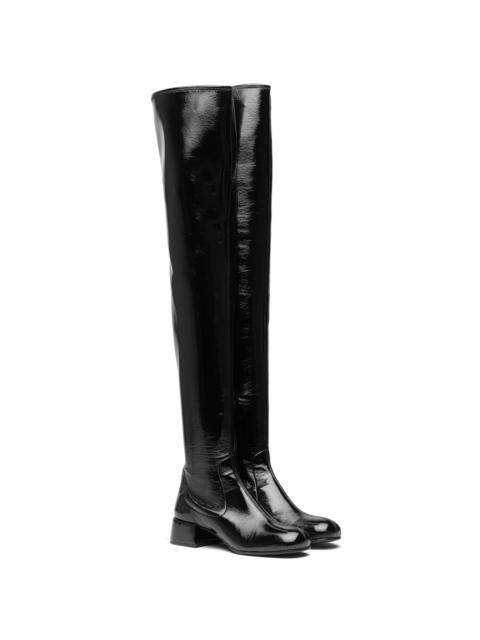 Prada Technical patent leather boots