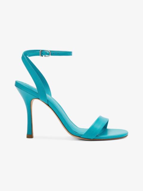 Larroudé Nyx Sandal In Acqua Leather