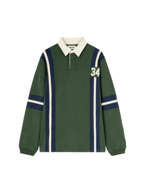 striped rugby polo shirt