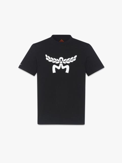 MCM Laurel Logo Print T-Shirt in Organic Cotton