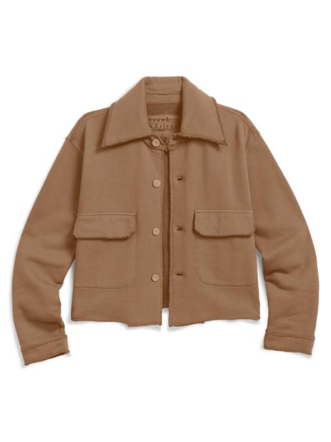 Frank & Eileen Cropped Sweatshirt Utility Jacket