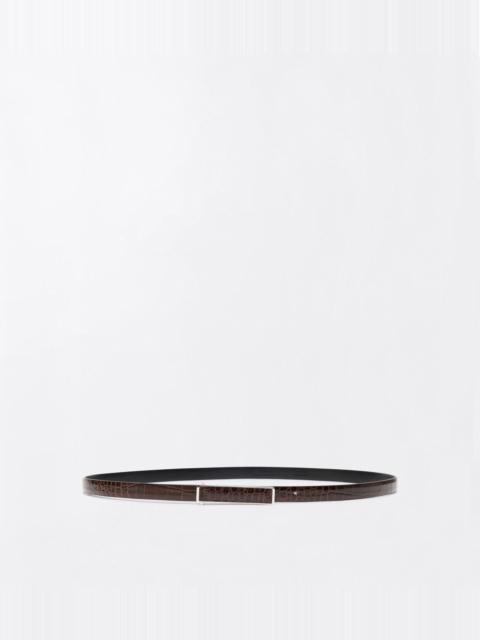 TOM FORD SOFT PRINTED CROC LEATHER INSERT BELT
