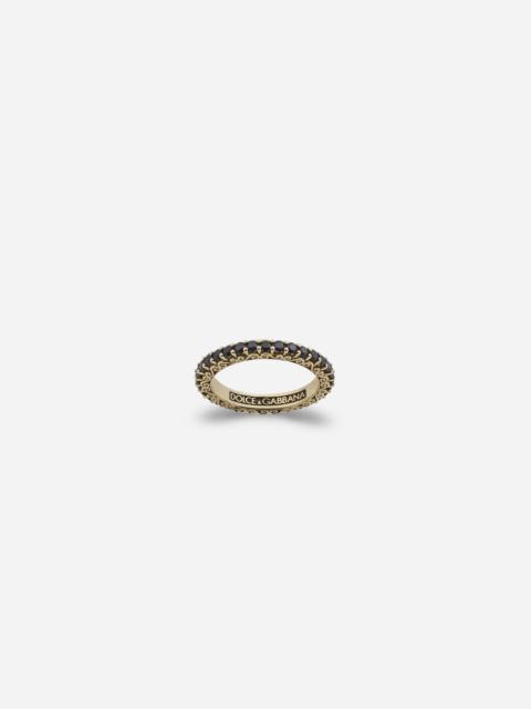 Dolce & Gabbana Yellow gold Family ring with black sapphires