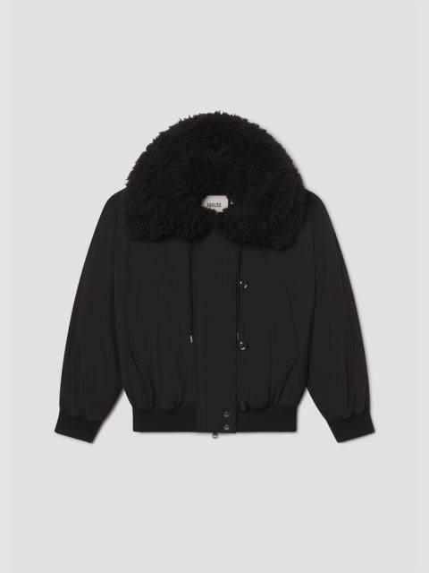 AGOLDE CAMBERLY SNORKEL PARKA IN BLACK
