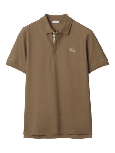 Burberry embroidered short-sleeve polo shirt