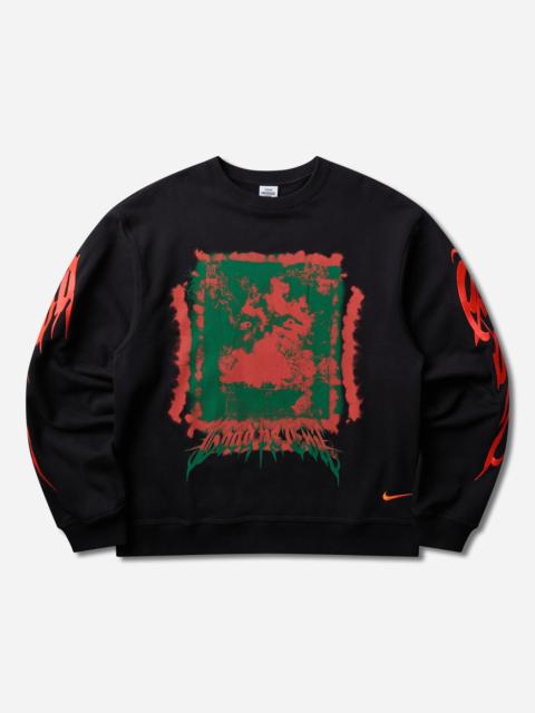Nike Men's Your Message Here Fleece Crewneck Sweatshirt Black
