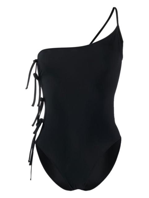 Rick Owens knot-detailing one-shoulder swimsuit