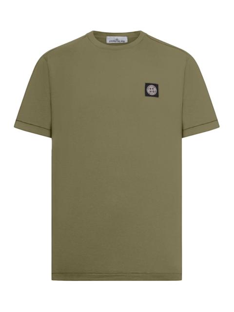 Stone Island SHORT-SLEEVE T-SHIRT WITH COMPASS PATCH BLACK
