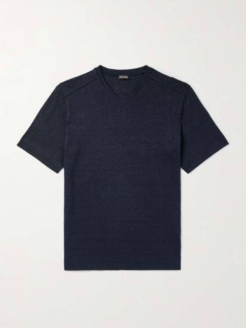 Linen-Jersey T-Shirt