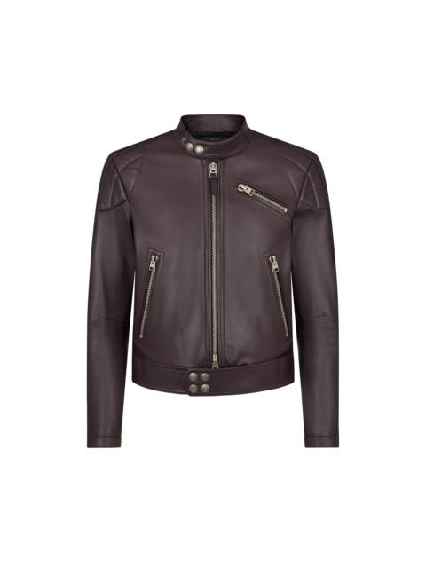 TOM FORD GRAIN LEATHER LEATHER CAFÉ RACER