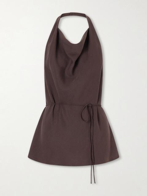 FAITHFULL Izaro Tencel And Linen-blend Blouse