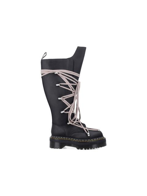 Dr. Martens Dr. Martens 1460 DRKSHDW Quad Sole Pentalace Boot Rick Owens Black