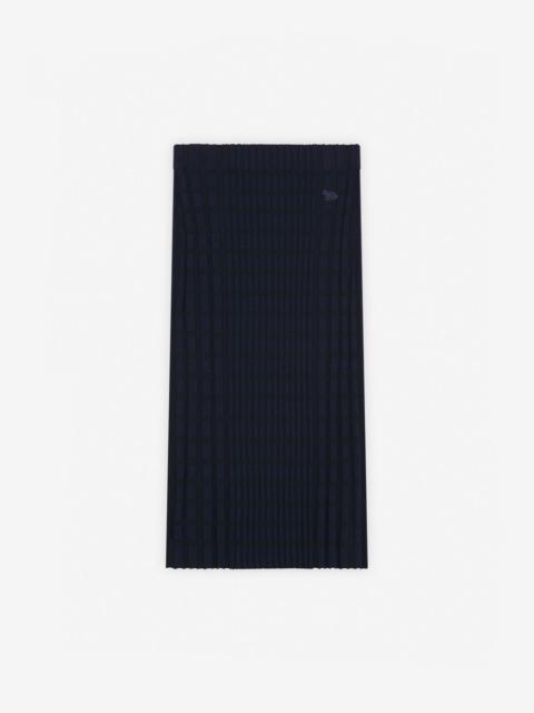 Maison Kitsuné CHECKED RIBBED MIDI SKIRT