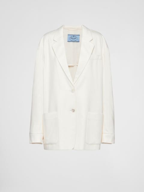 Prada Single-breasted cashmere jacket