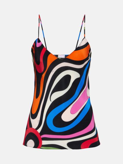PUCCI Marmo silk camisole