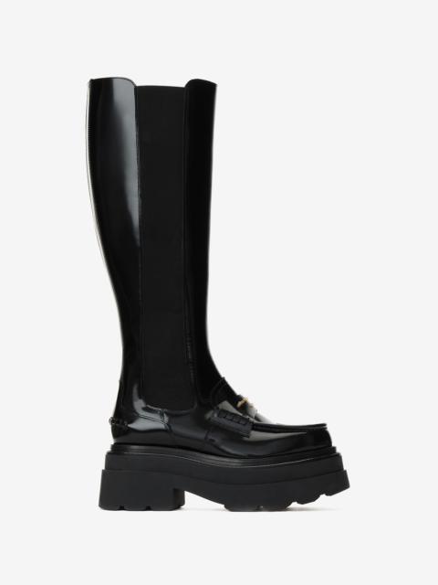 Alexander Wang carter platform tall boot in spazzolato