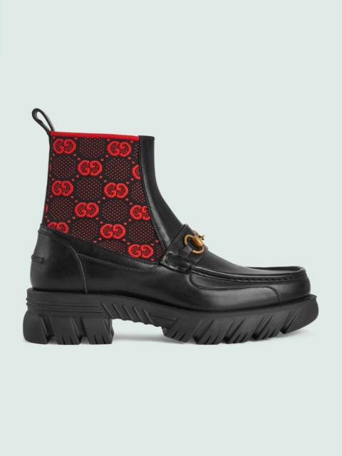 Men's GG jersey boot with Horsebit