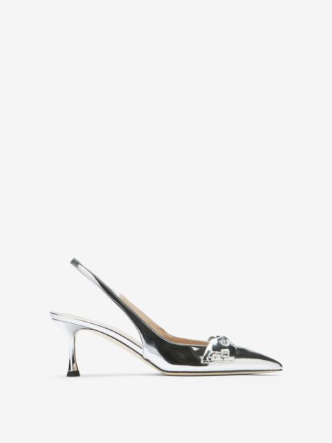 N°21 BOW-EMBELLISHED SLINGBACK PUMPS