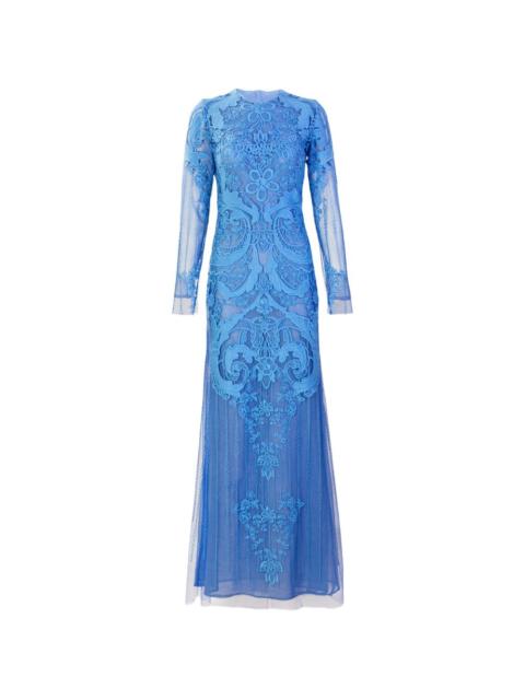 SILVIA TCHERASSI Lace long-sleeve  maxi dress
