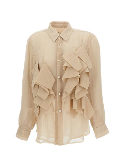 Comme Des Garçons ruffled shirt